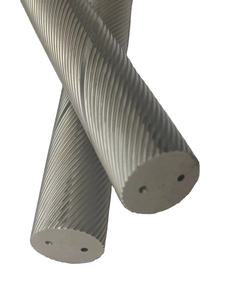 二重穴ヘリカル硬質合金一体型丸棒ブランク - Product Image 1