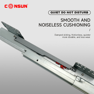 <span class=keywords><strong>Rail</strong></span> coulissant télescopique dissimulé pour meuble Consun, <span class=keywords><strong>rail</strong></span> coulissant dissimulé pour tiroir de cuisine à fermeture douce - Product Image 2