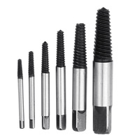 Jeu d'extracteurs de vis en acier, 5 pièces/6 pièces, 8 pièces, Kit d'outils de retrait de goujon de boulon, Kit de Guide de forets centraux, jeu de démontage de boulon endommagé cassé