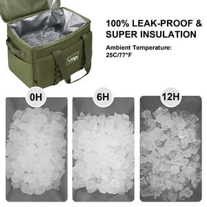 OEM ODM Reusable Food Storage <b>Insulated</b> Thermal Cooler Bag with Shoulder Strap Custom Logo for Picnic Outdoor Travel & Beverages - Product Image 3