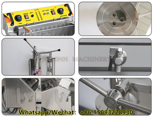 Machine industrielle de production de churros, machine à churros espagnole, machine à garnir, machine à tejeringos avec friteuse - Product Image 5