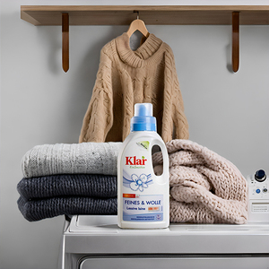 Détergent liquide pour linge en tissu fin et laine KLAR Brand Eco Sensitive Cust 500ml Sans parfum 50 lavages Détergent doux pour bébé - Product Image 4