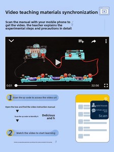 Caja de Experimentos Eléctricos para Física de Secundaria/Preparatoria, Juego Completo que Incluye Circuitos Eléctricos y Equipos de Electromagnetismo - Product Image 3