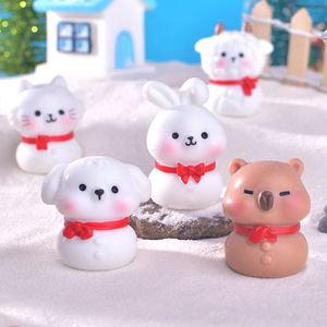 Micro paisaje ecológico Santa Claus artesanías <span class=keywords><strong>de</strong></span> resina nuevo adorno <span class=keywords><strong>de</strong></span> nieve <span class=keywords><strong>de</strong></span> Navidad Animal y modelo decoración del hogar para regalos - Product Image 1