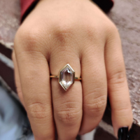 Kustom 1 1.5 2 3 4 CT 18K emas Marquise memotong Moissanite cincin Bezel wanita lulus penguji berlian Vvs cincin pertunangan berlian perhiasan