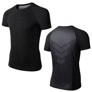 Vente en gros d'usine, vêtements de sport pour hommes, vêtements de course à séchage rapide pour hommes, vêtements de compression pour hommes avec manches courtes, YOGA - Product Image 3