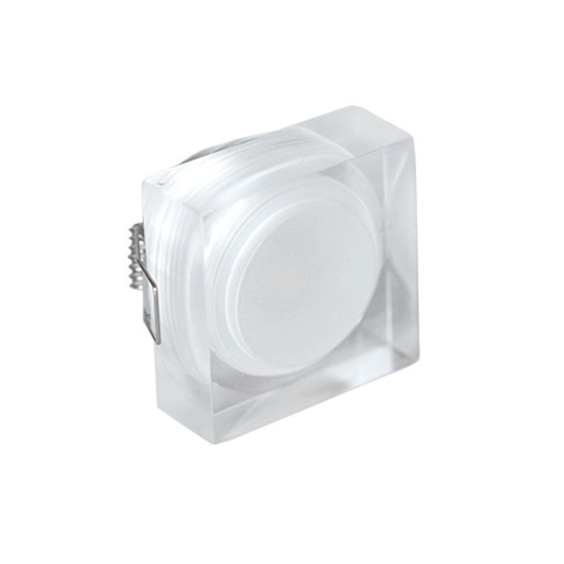 Embedded 1W Transparent Acrylic square LED Small Spotlight Cabinet Table Lamp Ceiling Light