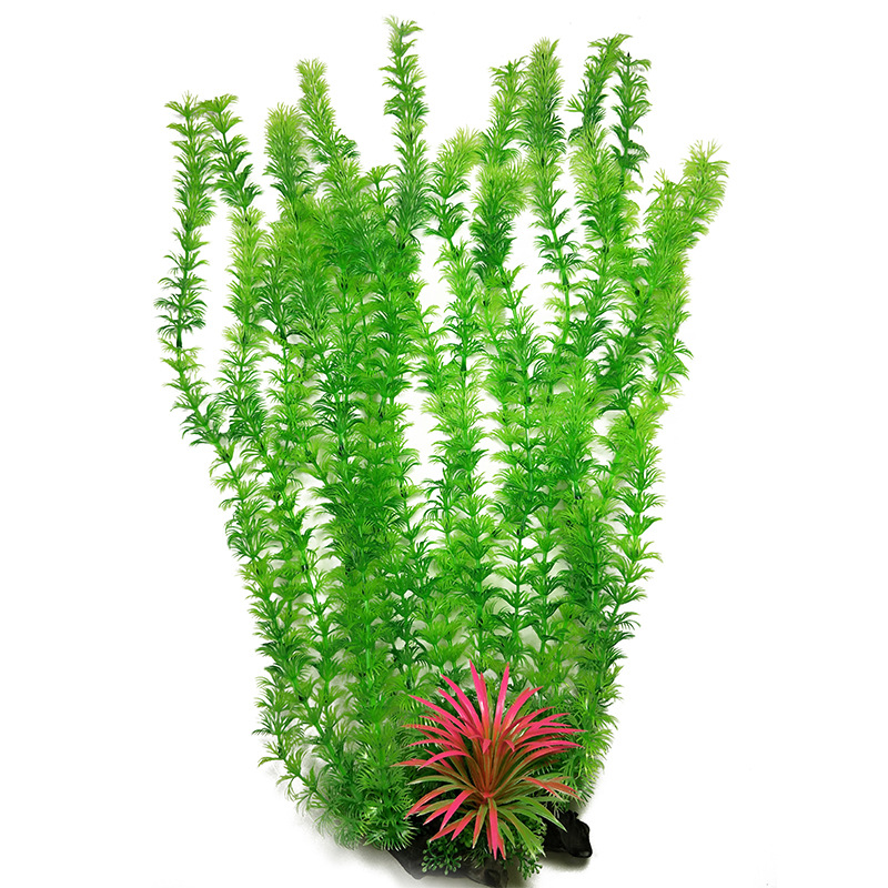 Plantas de pecera artificiales de 52cm, pecera, paisajismo, plantas acuáticas, accesorios para acuarios