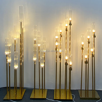 H148 Lumières d'allée de mariage à 5 ou 8 têtes, tubes lumineux en forme de fleur de prunier à effet cascade pour scène et décorations de passerelle de mariage