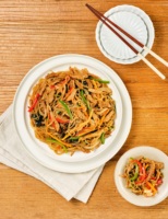 Tanaman Protein berbasis tanaman daging Korea mie goreng nutrisi makanan goreng nyaman Makanan & Minuman pilihan