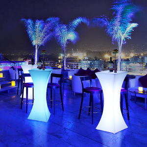 Tavolo <span class=keywords><strong>da</strong></span> <span class=keywords><strong>Bar</strong></span> LED all'Ingrosso con 16 Colori Cangianti, Tavolo Illuminato Impermeabile per Esterni, Arredamento per Eventi e Feste, Tavolo <span class=keywords><strong>da</strong></span> Cocktail LED - Product Image 2