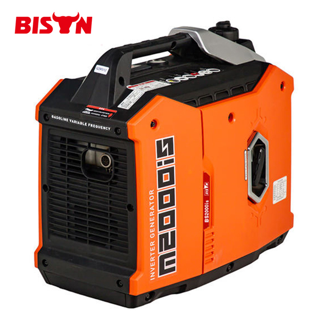 BISON(CHINA) Small 220V AC Portable Camping Outdoor 1800 2000 Watt Quiet 4-Stroke Gasoline Inverter Generator Handle Electric