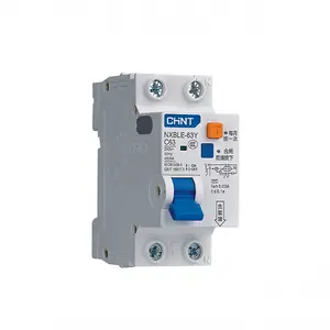 Chint orijinal NXBLE-63Y RCBO 1P + N 6A 10A 16A 25A 32A 40A 63A artık akımla çalışan devre kesici