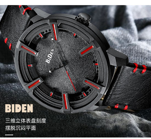   Orologio <span class=keywords><strong>di</strong></span> Lusso 0186 Cronografo Elegante Casual da Polso Regalo per <span class=keywords><strong>Uomo</strong></span> Top <span class=keywords><strong>di</strong></span> Gamma Impermeabile 3ATM Classico in Pelle - Product Image 5