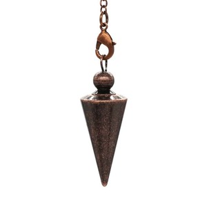 Pendoli in Metallo HY per Rabdomanzia, Pendolo a Cono a Spirale, Colore Rame Antico, Oro, Argento, Piramide, Reiki Spirituale - Product Image 6