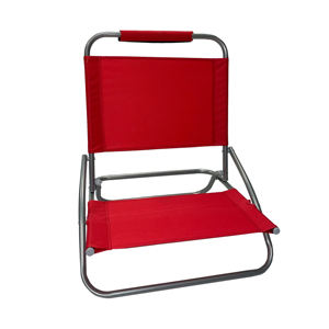 بيع بالجملة كرسي شاطئ خفيف الوزن مخصص قابل للنقل للتخييم في الهواء الطلق كرسي شاطئ معدني قابل للطي منخفض الظهر - Product Image 3