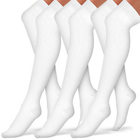 Lot de 3 paires de chaussettes de compression montantes personnalisées, respirantes, pour le soutien des jambes longues, idéales pour la course, le cyclisme et l'entraînement, pour hommes et femmes, vente en gros