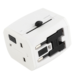 HHT525 <span class=keywords><strong>Universal</strong></span>-Ladegerät mit 3 USB-Anschlüssen und 6 Steckdosen 5V 4000mA Edelstahl-Reise <span class=keywords><strong>adapter</strong></span> mit Wechselstrom steckdose - Product Image 2