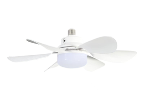 20.5 Inch 2-in-1 <b>Socket</b> Fan <b>Light</b> 3 Speed Dimmable Quiet Ceiling Lamp For Bedroom Indoor Use - Product Image 2