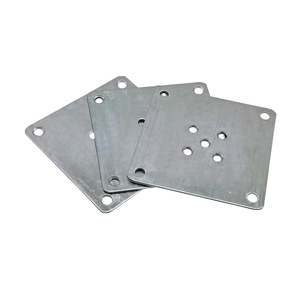 Plaque de connexion pour pieds de meubles Xinjunye 18005-1, support métallique argenté pour l'installation des pieds de table et de canapé, accessoire de quincaillerie - Product Image 4