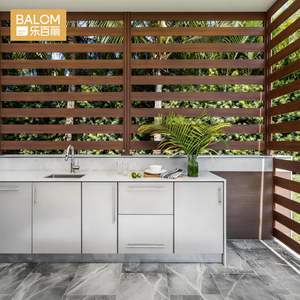Gabinetes de Cocina Modulares para Exteriores de Acero Inoxidable 304 Personalizados BALOM, Isla para Asados Resistente a la Intemperie con Fregadero y Encimera de Granito - Product Image 2