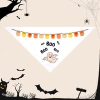 Nuevos Accesorios para Mascotas de Halloween 2026, Pañuelo para Perro con Estampado de Dibujos Animados, Babero Triangular Transpirable y Lavable para Gato, Accesorio Festivo para el Cuello