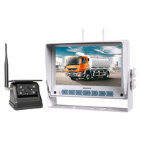 Mise à jour du nouveau moniteur DVR numérique sans fil Quad AHD de 7 pouces avec kit de caméra de batterie de recharge solaire magnétique pour chariot élévateur de camion RV