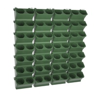 Jardinière murale verticale auto-arrosante pour jardin domestique, en plastique PP écologique, biodégradable, légère, moderne, emballée en carton