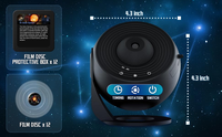 Nouveau design, projecteur d'étoiles créatif ABS à couleur moyenne, lumière rotative dynamique, atmosphère galaxie, chambre à coucher, univers de rêve RGB