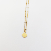 Collier pendentif coeur Collier coeur d'amour Accessoires de mode Bijoux Collier coeur Acier inoxydable