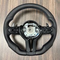 Volant en fibre de carbone LED GZYLC compatible avec F30 F32 F10 F20 F01 E46 E60 E90 M3 M5 pour la rénovation/amélioration, garantie de 12 mois