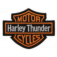 Écusson brodé thermocollant de grande taille pour équipe de moto Harley Davidson, club sportif, épuisé