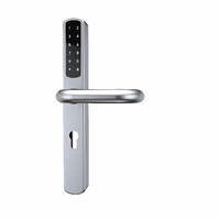 Kunci Pintu Pintar JIXIN Safety Lock dengan Kontrol Aplikasi Tuya, Pembukaan Kartu Memori, untuk Pintu Kayu, Aluminium & Baja