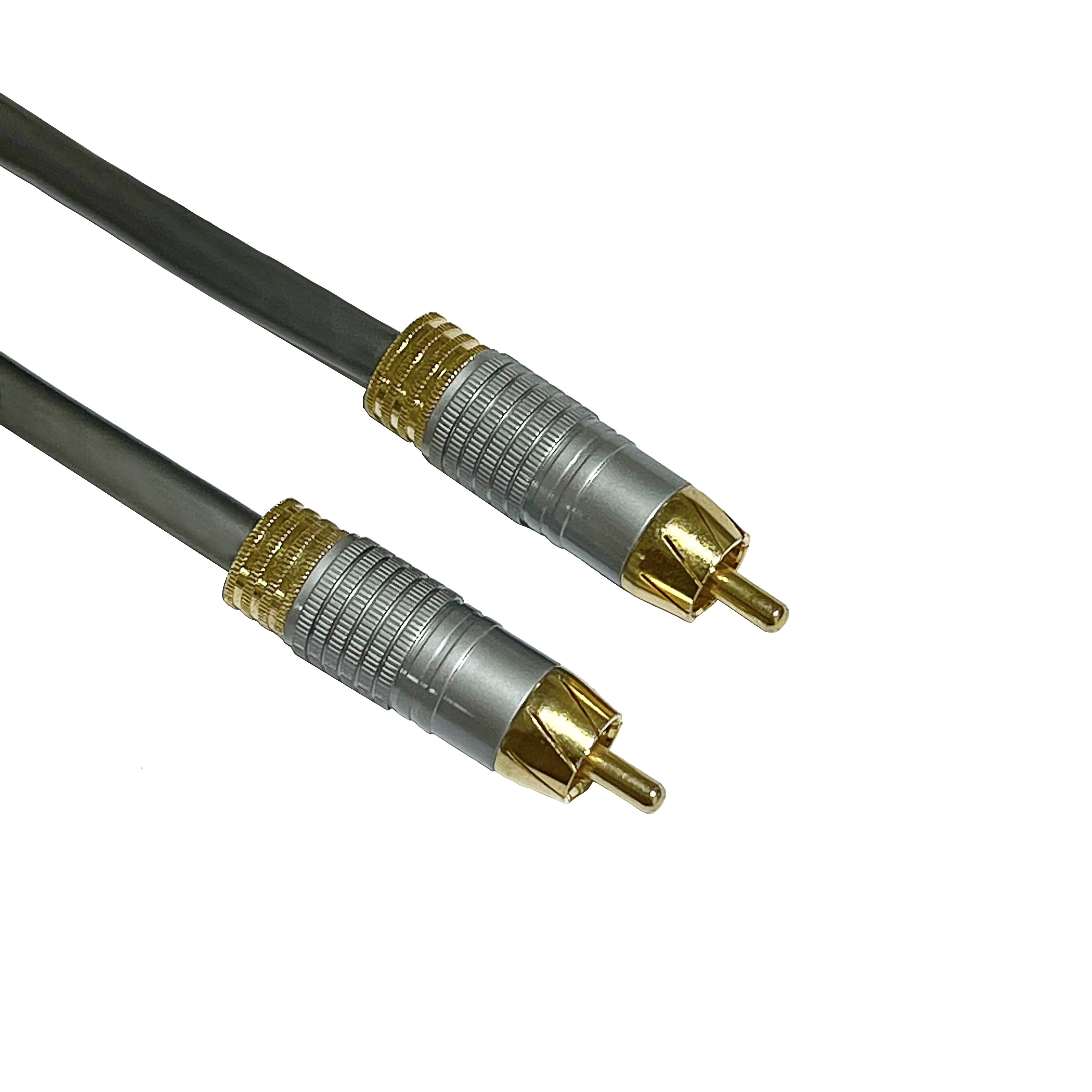 Gold Plated Audio Cable Stereo Plug 1M For Games DVD Set-top Box And TV 3.5mm RCA Cable
