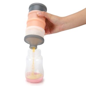 Boîte de rangement pour collations pour bébé sans BPA, 4 couches, distributeur de <span class=keywords><strong>lait</strong></span> en poudre pour l'école - Product Image 3