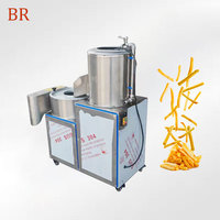 Machine à éplucher et à couper les pommes de terre électrique commerciale entièrement automatique