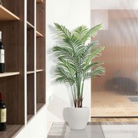 Pot Décoratif à Grand Diamètre en Plastique Imitation Ciment pour Plantes Artificielles, Vente en Gros Usine, pour Arbres et Fleurs Artificiels