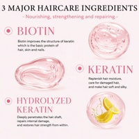 TWG RTS - Kit de Soins Capillaires à la Biotine et Kératine - Shampooing Hydratant et Revitalisant, Huile Réparatrice pour Cheveux, Shampooing Antichute à la Kératine
