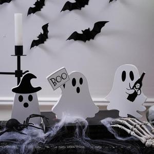 Decoraciones de Fantasmas de Halloween de PVC para Exteriores, Adornos para Fiestas con Sombrero de Bruja y Juego de Botellas para Decoración de Halloween - Product Image 3