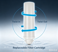 Filtre à eau pour robinet en ABS écologique, purificateur d'eau multi-étapes, filtre à eau domestique pour cuisine