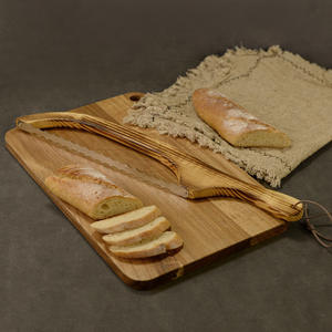 <span class=keywords><strong>Cuchillo</strong></span> de madera con lazo para pan, <span class=keywords><strong>cuchillo</strong></span> de pan de bagel dentado de acero inoxidable, <span class=keywords><strong>cuchillo</strong></span> rebanador de masa fermentada con mango de madera - Product Image 4