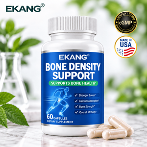 Cápsulas de Apoyo a la Densidad Ósea Hechas en EE. UU., Suplemento Dietético, 60 Cápsulas, Fórmula para la Salud - Product Image 1