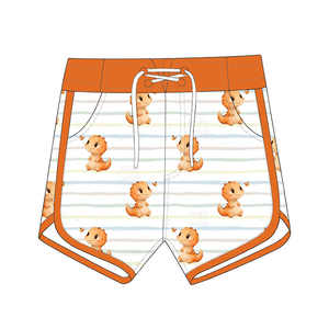 Shorts de bain décontractés pour garçons, séchage rapide, respirants, tricotés, taille élastique, imprimés, shorts de plage personnalisés, shorts de surf - Product Image 2