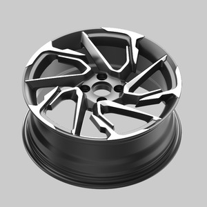 Jantes sport en alliage d'aluminium forgé à profil profond 17 pouces 4x100/4x1143 finition noire design 5 branches pour le marché russe - Product Image 3