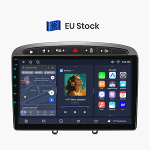วิทยุติดรถยนต์ Junsun 9 นิ้ว รุ่น EU Stock รองรับ Wireless Carplay และ Android Auto สำหรับรถยนต์ Peugeot 408 308 SW ปี 2012-2020 เครื่องเล่น DVD ในรถยนต์ จอภาพในรถยนต์ - Product Image 1