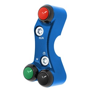 Interruptor de manillar derecho para BMW S 1000 RR HP4 (orificios desalineados) (azul) - Product Image 4