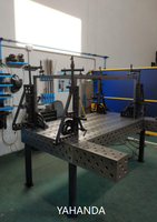 Table de soudage robuste YAHANDA, angles de support en acier Q355, surface nitridée, garantie 1 an