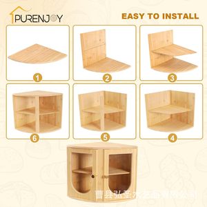 กล่องขนมปังไม้ไผ่สองชั้นพร้อมประตูใสสำหรับเก็บขนมปังในครัว - Product Image 2