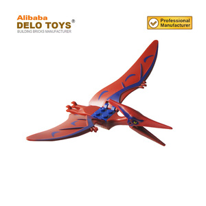 De construcción de plástico ladrillos Pterosaurio con patrón de el Jurásico dinosaurio serie bloque de juguetes para los niños (DE236D) - Product Image 2
