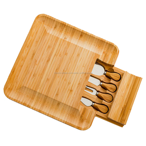 De madera de la cocina herramientas 2020 nuevo producto de bambú cortadora de queso junta con 5 piezas herramientas cuchillo - Product Image 1